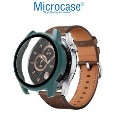 Microcase Huawei Watch GT 3 42 mm Ekran Korumalı Sert Slim Rubber Kılıf - Yeşil