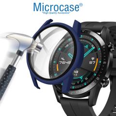 Microcase Huawei Watch GT 3 42 mm Ekran Korumalı Sert Slim Rubber Kılıf - Yeşil