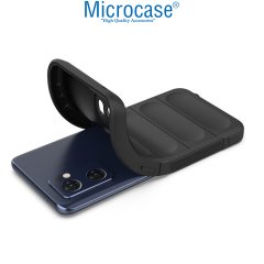 Microcase Oppo Reno 7 Pro Miami Serisi Darbeye Dayanıklı Silikon Kılıf - Siyah