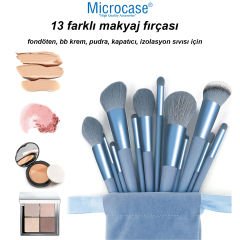 Microcase 13'lü Fırça Fondöten Pudra Kapatıcı Göz Farı Makyaj Fırça Seti AL4499