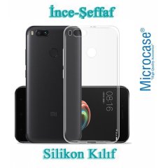 Microcase Xiaomi Mi 5x İnce Silikon Kılıf + Tam Kaplayan Cam