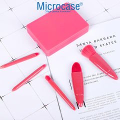 Microcase Taşınabilir 5'li Aynalı Makyaj Fırça Seti Göz Farı Fondöten Allık Karıştırma Seti AL4500