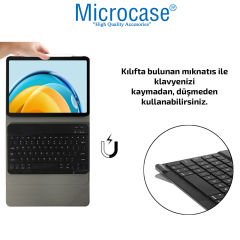 Microcase Honor Pad 8 12 inch Tablet Bluetooth Klavyeli Standlı Kılıf - BKK4