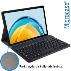 Microcase Honor Pad 8 12 inch Tablet Bluetooth Klavyeli Standlı Kılıf - BKK4