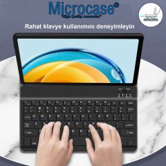 Microcase Honor Pad 8 12 inch Tablet Bluetooth Klavyeli Standlı Kılıf - BKK4