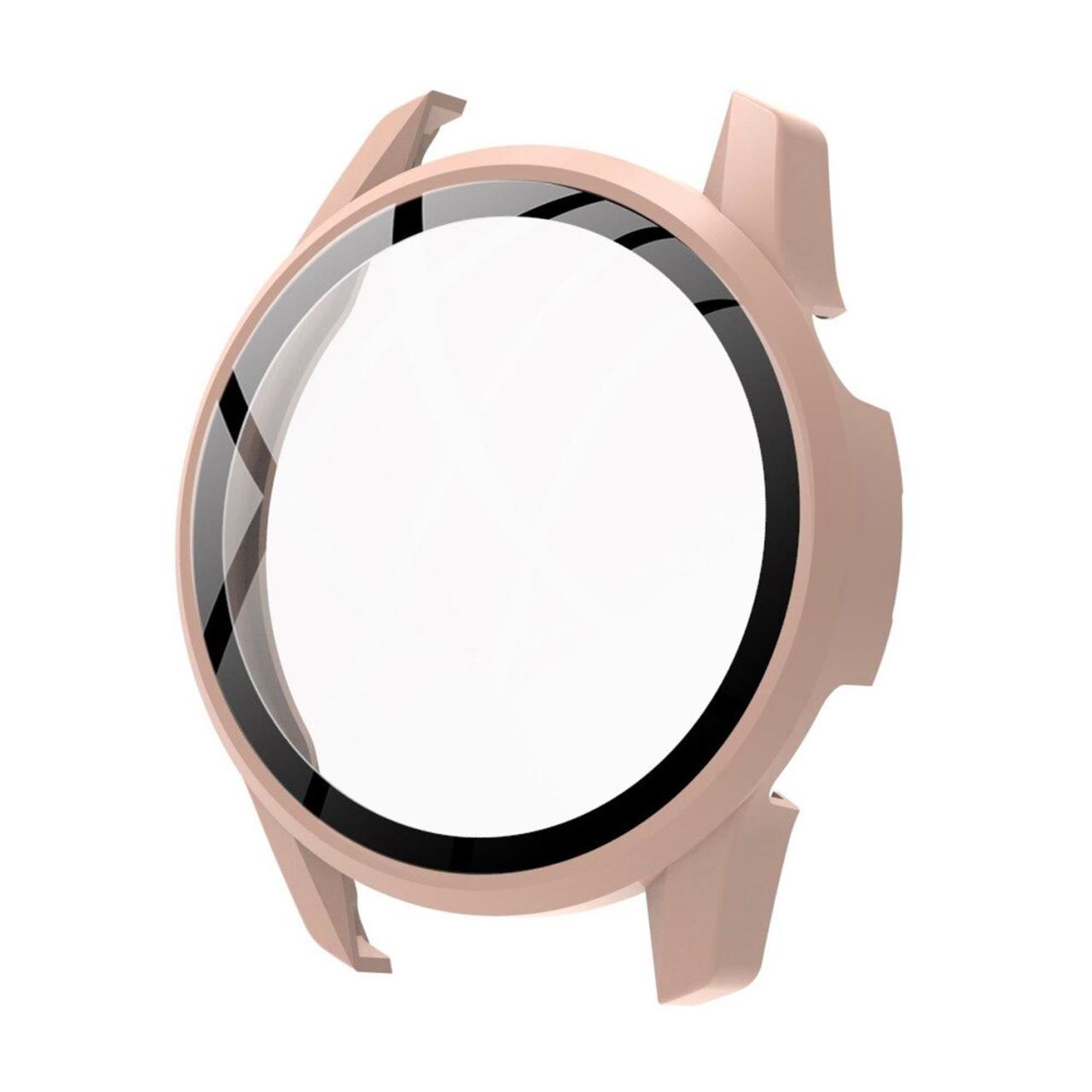 Microcase Huawei Watch GT 3 42 mm Ekran Korumalı Sert Slim Rubber Kılıf - Pembe
