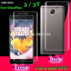 OnePlus 3-3T Full Ön Arka Kaplama TPU Soft Koruma Filmi
