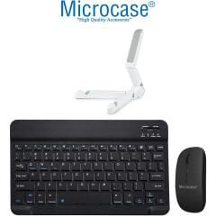 Microcase Lenovo Tab M8 4.Nesil 8'' Tablet için Bluetooth Klavye + Mouse + Tablet Standı - AL2765