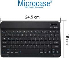 Microcase Lenovo Tab M8 4.Nesil 8'' Tablet için Bluetooth Klavye + Mouse + Tablet Standı - AL2765