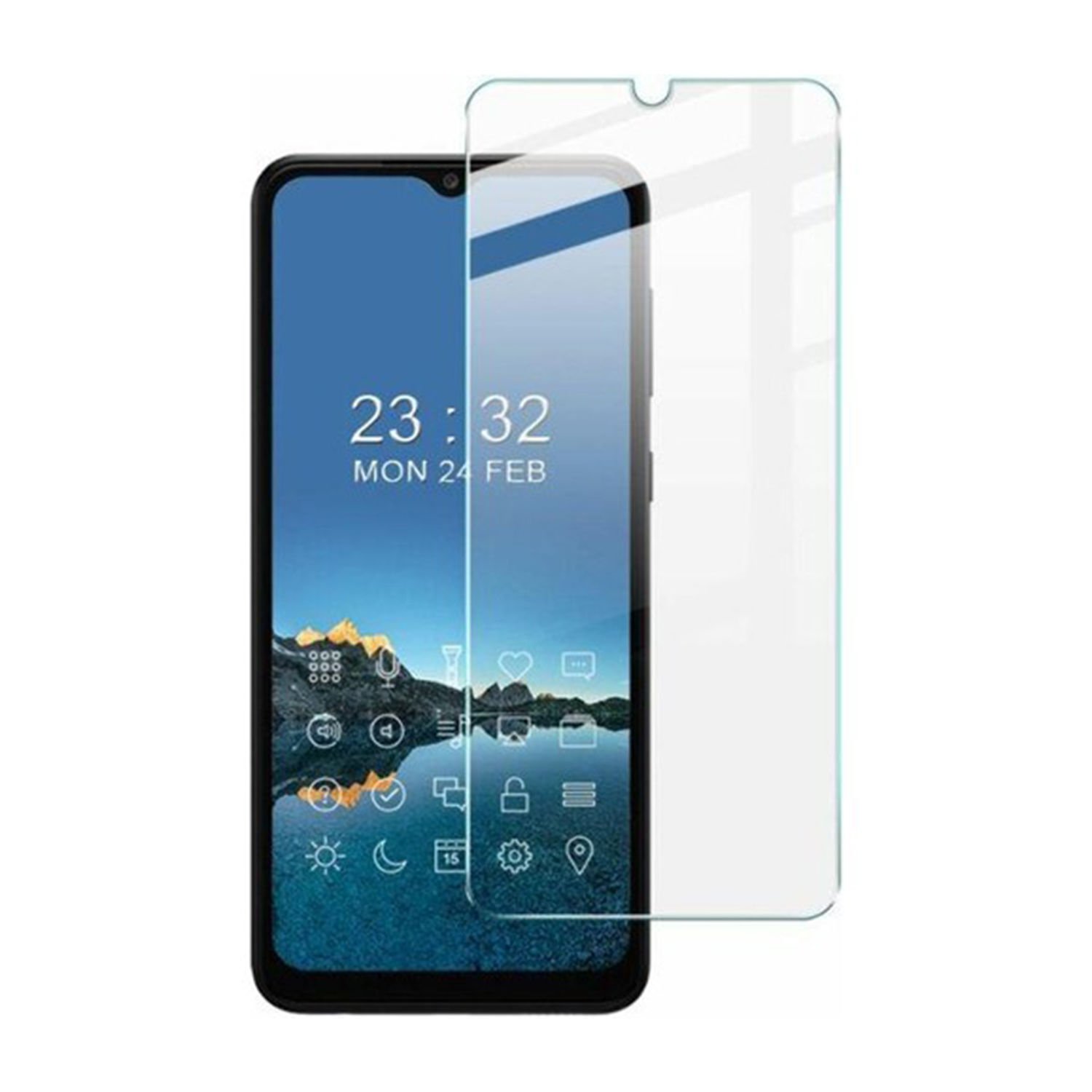 Microcase Samsung Galaxy A04 Tempered Glass Cam Ekran Koruyucu - AL3269
