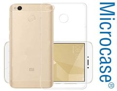 Microcase Xiaomi Redmi 4X İnce Silikon Kılıf + Tam Kaplayan Cam