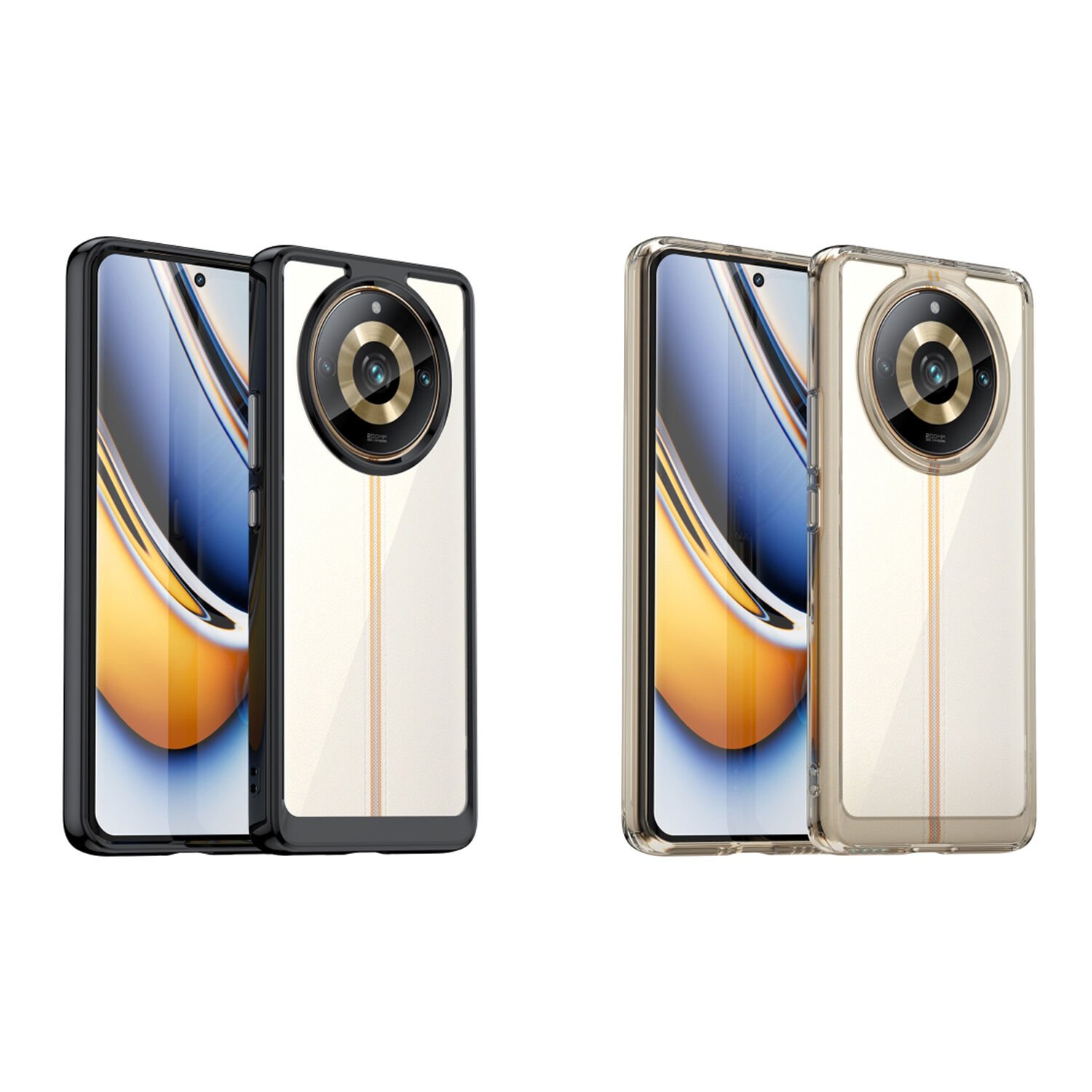 Microcase Realme 11 Pro 5G / 11 Pro Plus 5G Shield Serisi Darbeye Dayanıklı Yarı Esnek Plastik TPU Kılıf - AL8100