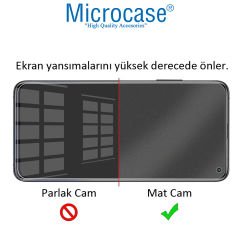 Microcase iPhone 14 Pro Max Tam Kaplayan Çerçeveli Mat Cam Koruma - AL3124