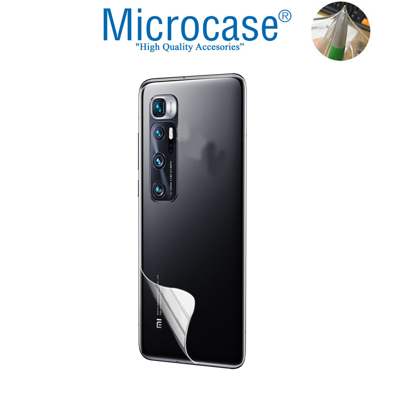 Microcase Xiaomi Mi 10 Ultra Full Arka Kaplama TPU Soft Koruma Filmi