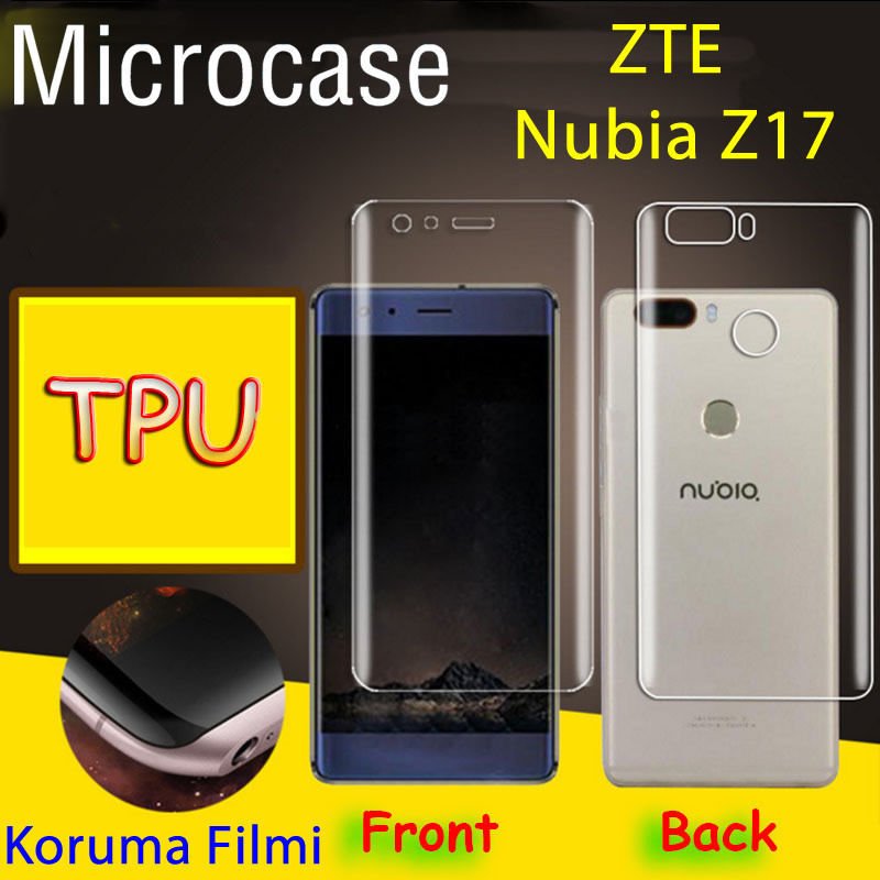 ZTE Nubia Z17 Full Ön Arka Kaplama TPU Soft Koruma Filmi