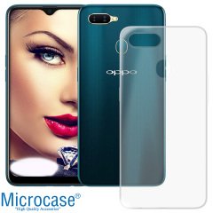 Microcase Oppo A5S Ultra İnce 0.2 mm Soft Silikon Kılıf - Şeffaf
