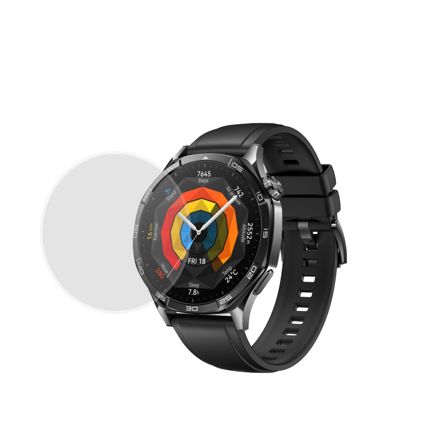 Microcase Huawei Watch Gt 5 46mm  için TPU Ekran Koruma Filmi - Şeffaf AL3384