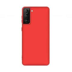 Microcase Samsung Galaxy S21 Premium Matte Silikon Kılıf - Kırmızı
