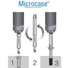 Microcase Hasar Görmüş Vida Çıkarma Seti 4lü Vida Sökücü - AL3079
