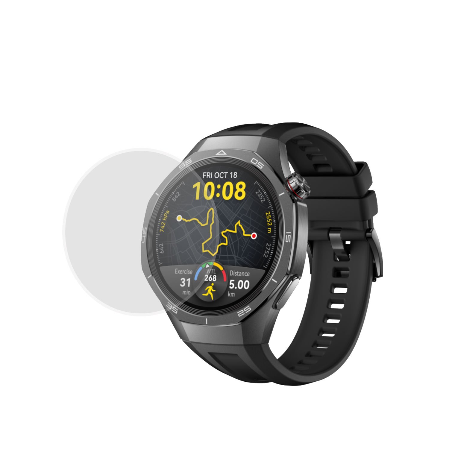 Microcase Huawei Watch Gt 5 Pro   için TPU Ekran Koruma Filmi - Şeffaf AL3384