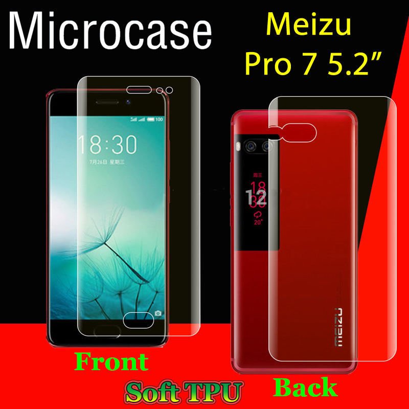 Meizu Pro 7 Full Ön Arka Kaplama TPU Soft Koruma Filmi