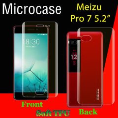 Meizu Pro 7 Full Ön Arka Kaplama TPU Soft Koruma Filmi