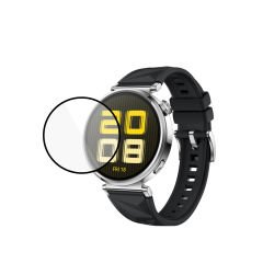 Microcase Huawei Watch Gt 5 41mm Tam Kaplayan Kavisli Ekran Koruyucu 3D Pet Film - Siyah AL3385