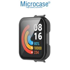 Microcase Xiaomi Mi Watch Lite Ekran Korumalı Sert Slim Rubber Kılıf - Siyah