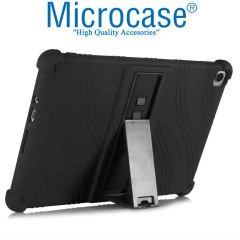 Microcase Huawei Matepad T10 - T10S Standlı Silikon Kılıf - Siyah