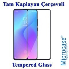 Microcase Xiaomi Mi 9T Alfa Serisi Armor Standlı Perfect Koruma Kılıf + Tam Kaplayan Çerçeveli Cam - Siyah