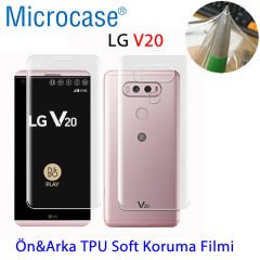 LG V20 Full Ön Arka Kaplama TPU Soft Koruma Filmi