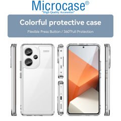 Microcase Xiaomi Redmi Note 13 Pro Plus Global Shield Serisi Darbeye Dayanıklı Yarı Esnek Plastik TPU Kılıf - AL8100