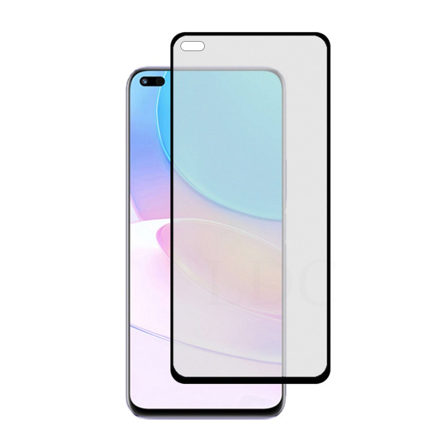 Microcase Huawei Nova 8i Tam Kaplayan Çerçeveli Mat Cam Koruma - AL3124