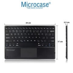 Microcase Tablet ve Telefonlar için Şarjlı Touchpadli Türkçe Bluetooth Klavye - AL2724