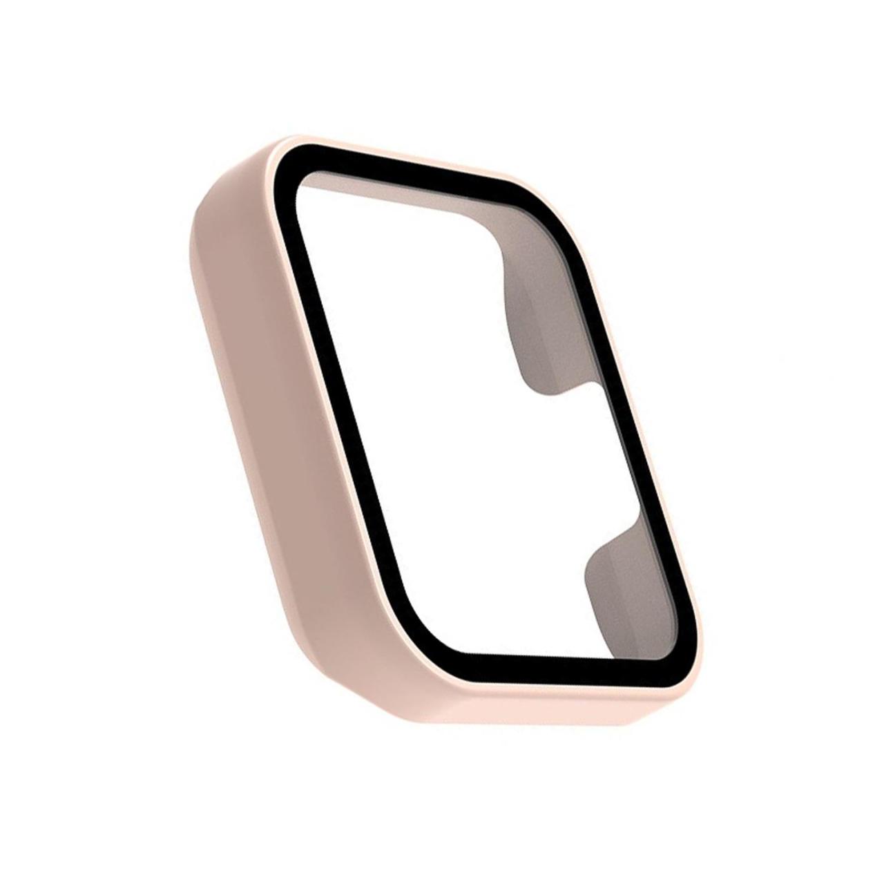 Microcase Xiaomi Mi Watch Lite Ekran Korumalı Sert Slim Rubber Kılıf - Pembe