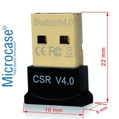 Microcase Mini v4.0 USB Bluetooth Dongle v4.0 Bluetooth Adaptör