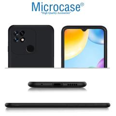 Microcase Xiaomi Redmi 10C Matte Serisi Silikon TPU Kılıf - Siyah