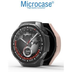 Microcase Huawei Watch GT 5 Pro  46mm için     Ekran Korumalı Sert Rubber Kılıf - AL3173