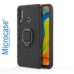 Huawei Nova 4e Batman Serisi Yüzük Standlı Kılıf + CAM (SEÇ)