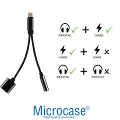 İphone Lightning Splitter Şarj ve Kulaklık Çevirici Model IKD103