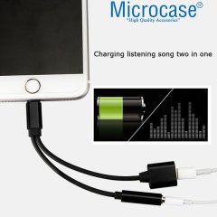 İphone Lightning Splitter Şarj ve Kulaklık Çevirici Model IKD103
