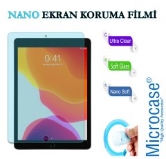 Microcase iPad 7.Nesil 10.2 2019 Delüx Serisi Universal Standlı Deri Kılıf - Pembe + Nano Esnek Ekran Koruma Filmi