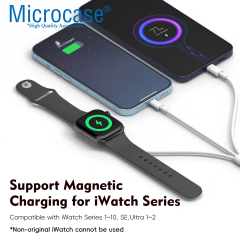 Microcase USB girişli 3in1 Lightning Apple watch serileri ve Type C Cihazlar için Şarj Kablosu - AL5175