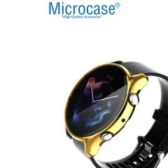 Microcase Amazfit GTR 3 Önü Kapalı Tasarım Silikon Kılıf - Gold