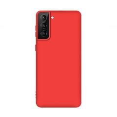 Microcase Samsung Galaxy S21 Plus Premium Matte Silikon Kılıf - Kırmızı