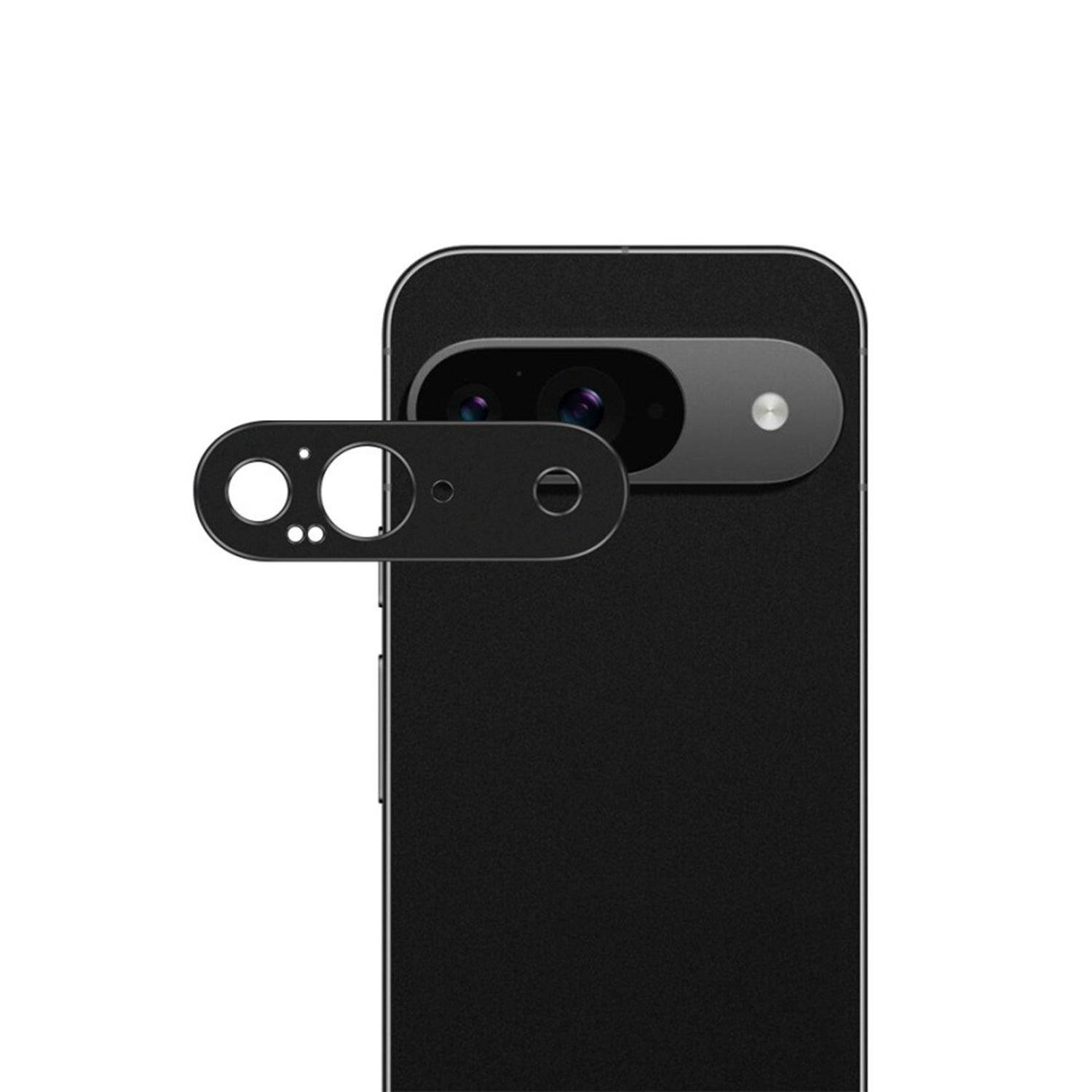 Microcase Google Pixel 9  Uyumlu Kamera Lens Koruma Halkası - Kapalı Tasarım -Siyah AL3401
