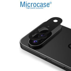 Microcase Google Pixel 9  Uyumlu Kamera Lens Koruma Halkası - Kapalı Tasarım -Siyah AL3401