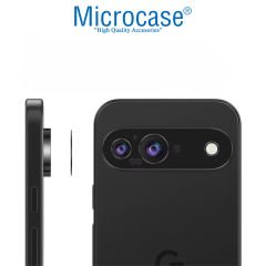 Microcase Google Pixel 9  Uyumlu Kamera Lens Koruma Halkası - Kapalı Tasarım -Siyah AL3401