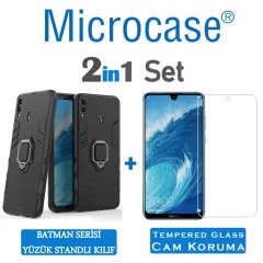 Huawei Honor 8X Max Batman Serisi Yüzük Standlı Kılıf + CAM (SEÇENEKLİ)