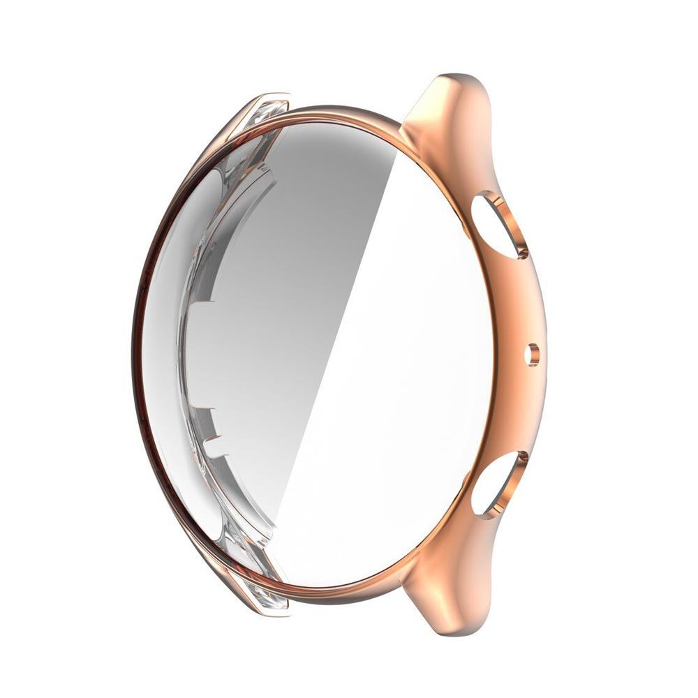 Microcase Amazfit GTR 3 Önü Kapalı Tasarım Silikon Kılıf - Rose Gold